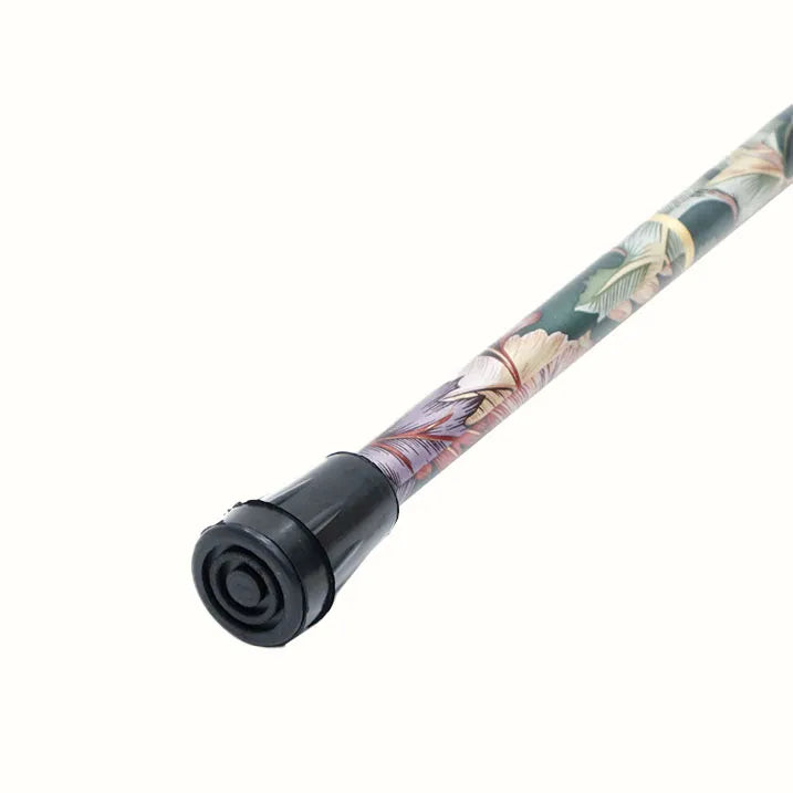 【伸縮&折りたたみ・総柄】SLTステッキ アルミ リーフ柄