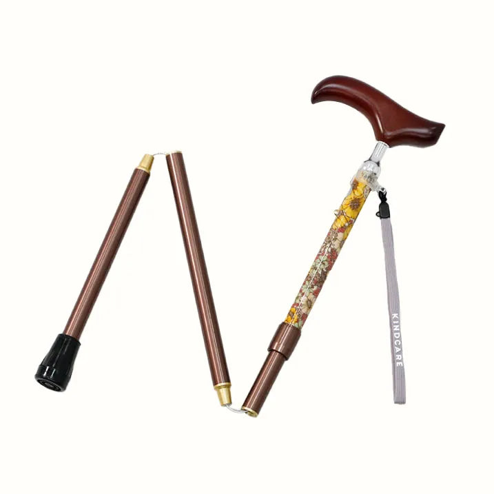 【伸縮&折りたたみ・上柄】SLTステッキ リバティプリント カラー スリムネック Gloria Flowers