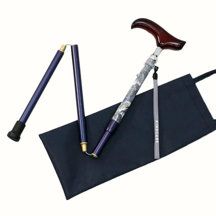 【伸縮&折りたたみ・上柄】SLTステッキ リバティプリント x カラー スリムネック Angelica Garla