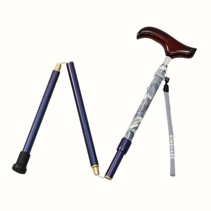 【伸縮&折りたたみ・上柄】SLTステッキ リバティプリント x カラー スリムネック Angelica Garla