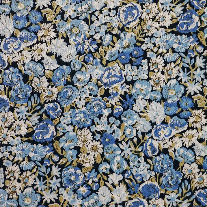 【伸縮&折りたたみ・上柄】SLTステッキ リバティプリント×カラー スリムネック Chive