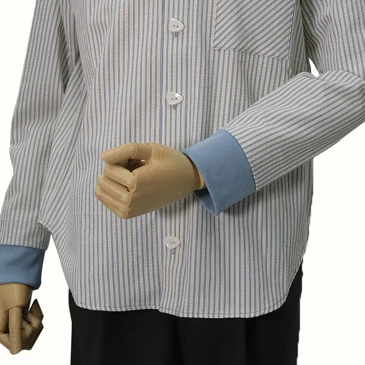 Men's soccer striped shirt that stays cool and comfortable even in summer