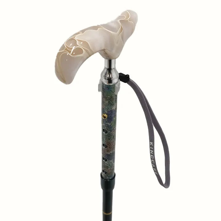 【伸縮&折りたたみ・上柄】SLT折りたたみステッキ リバティプリント Margaret Annie