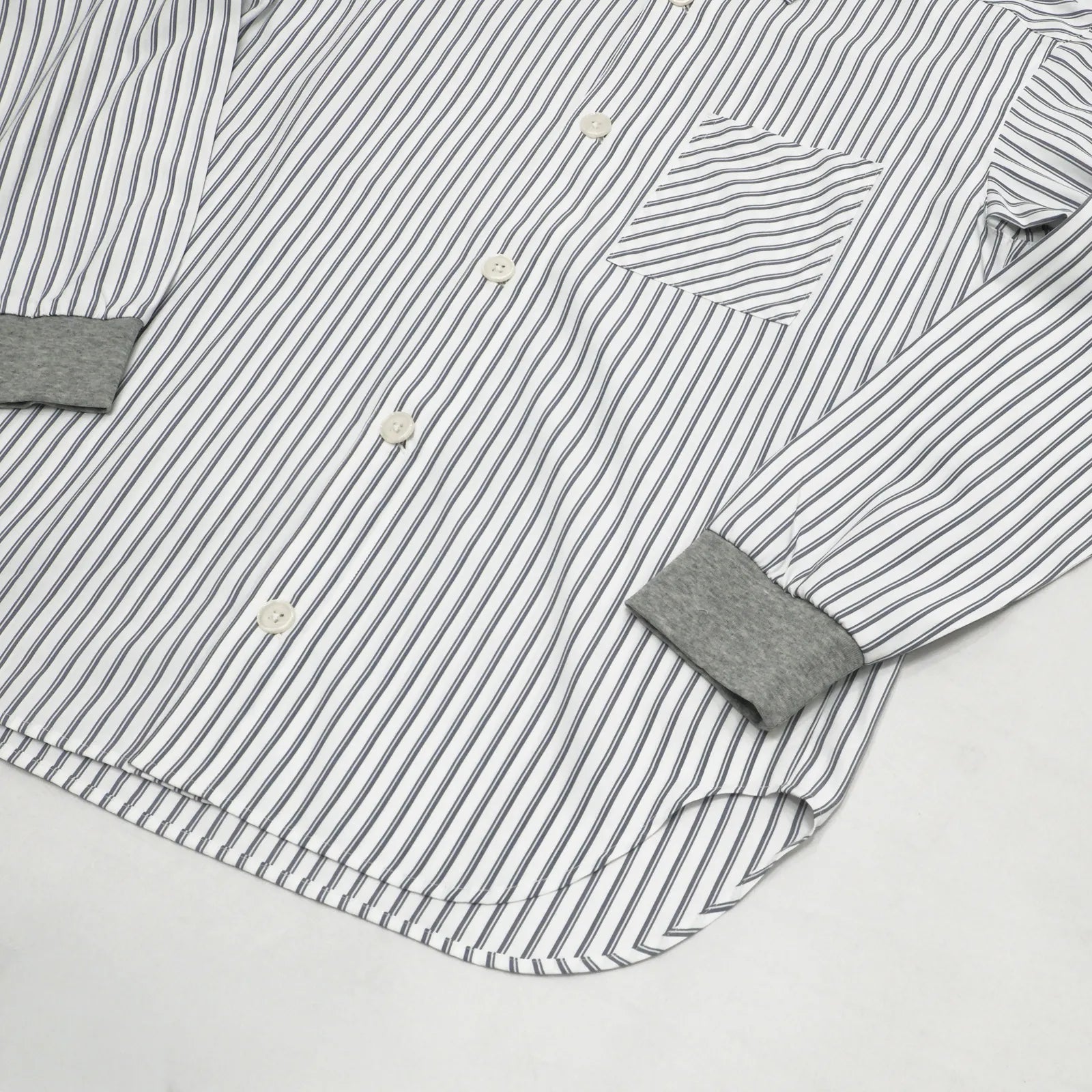 【接触冷感・UV機能】クラシックストライプシャツ