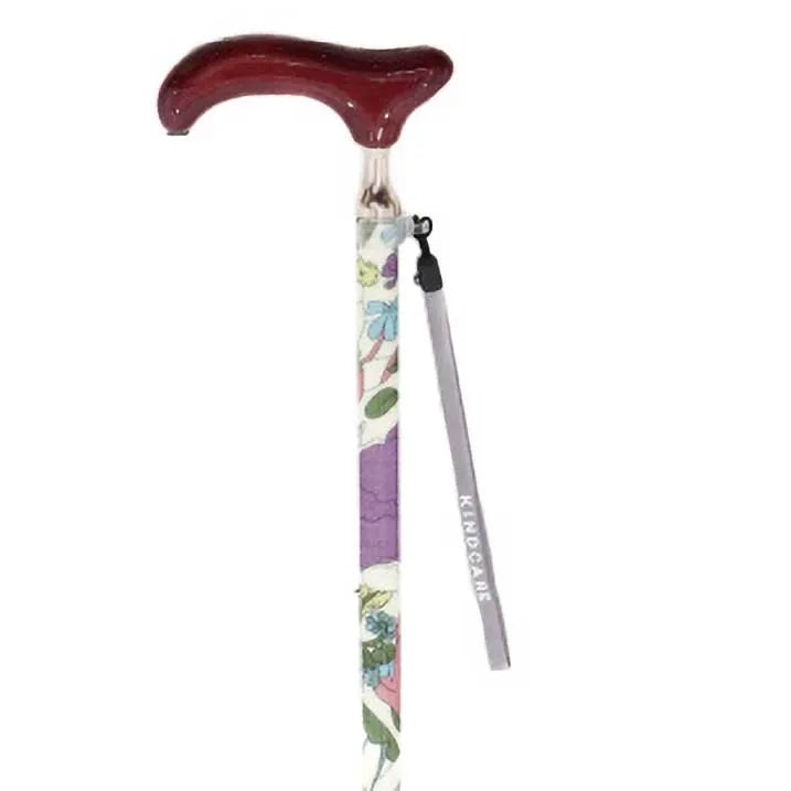 【伸縮・総柄】リバティ 伸縮カラーハンドルステッキ