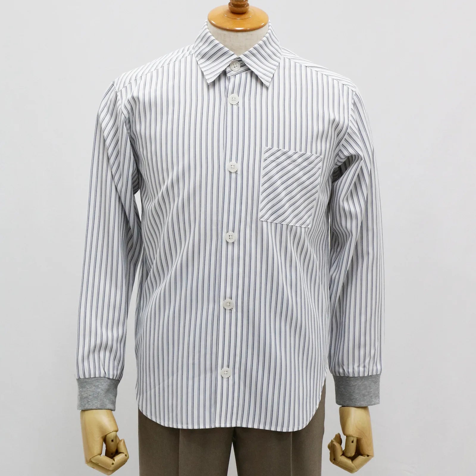 【接触冷感・UV機能】クラシックストライプシャツ