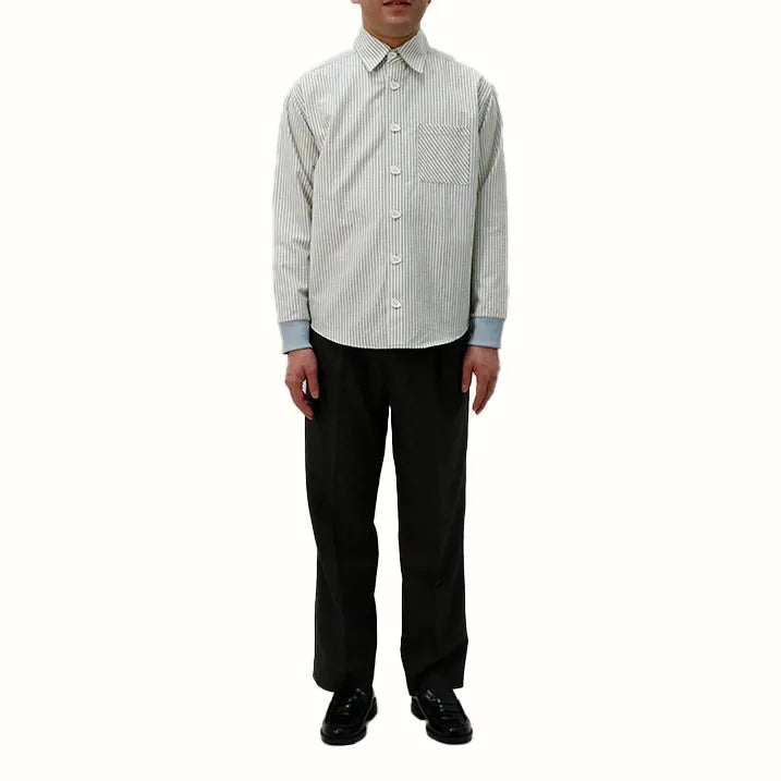 Men's soccer striped shirt that stays cool and comfortable even in summer