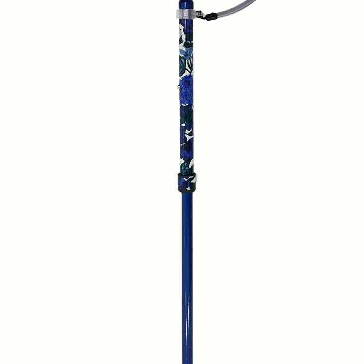 【超軽量の160g・伸縮・上柄】カーボン伸縮ステッキ リバティプリント Edna