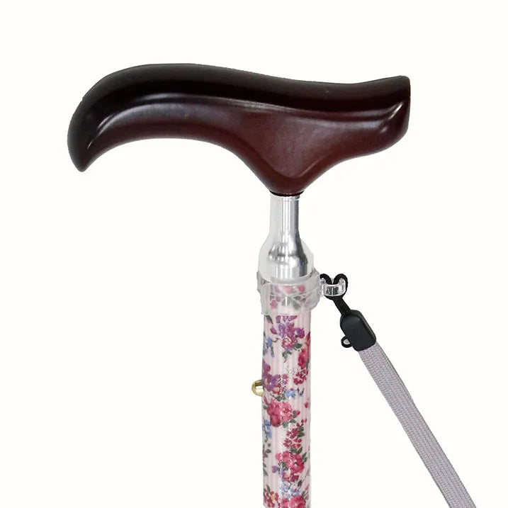 【伸縮&折りたたみ・上柄】SLT折りたたみステッキリバティプリント Garland Stripe