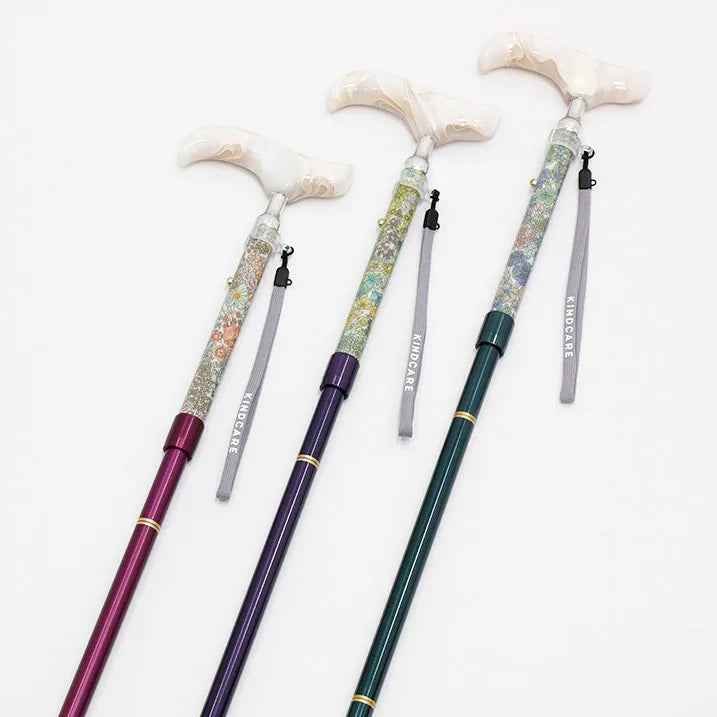 【伸縮&折りたたみ・上柄】SLT折りたたみステッキ リバティプリント Margaret Annie