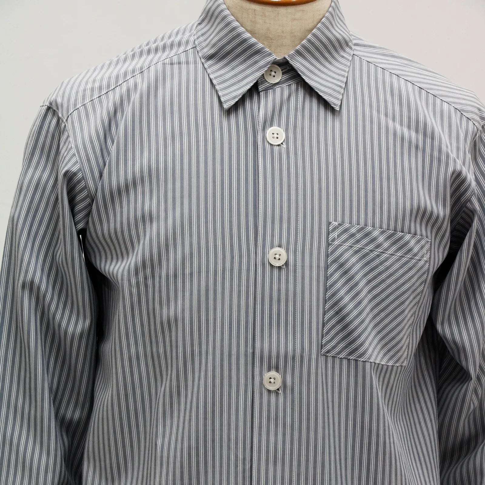 【接触冷感・UV機能】クラシックストライプシャツ