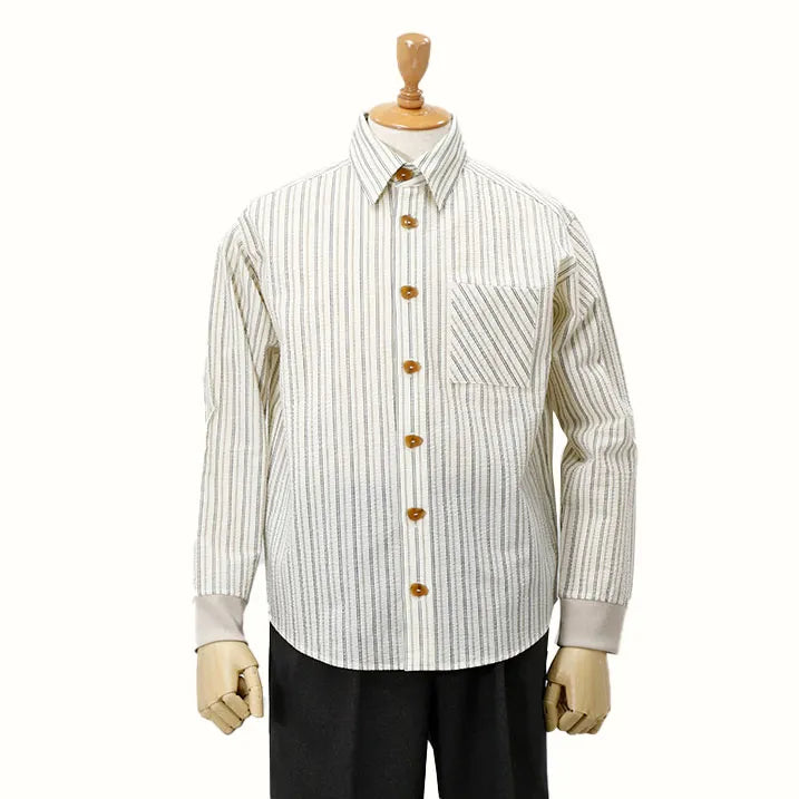 Men's soccer striped shirt that stays cool and comfortable even in summer