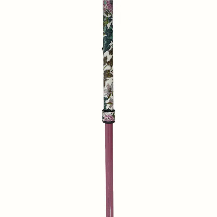 【超軽量の160g・伸縮・上柄】カーボン伸縮ステッキ リバティプリント Edna