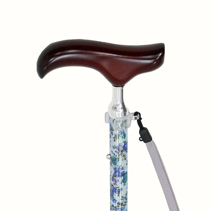 【伸縮&折りたたみ・上柄】SLT折りたたみステッキリバティプリント Garland Stripe