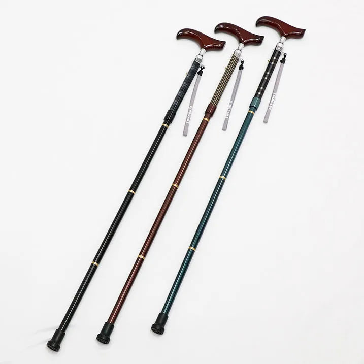 【ロングサイズ・伸縮&折りたたみ・総柄】SLT折りたたみステッキ クラシカルチェック