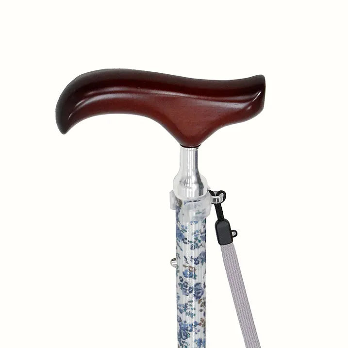 【伸縮&折りたたみ・上柄】SLT折りたたみステッキリバティプリント Garland Stripe