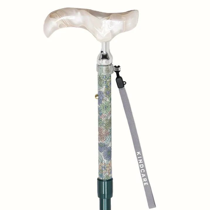 【伸縮&折りたたみ・上柄】SLT折りたたみステッキ リバティプリント Margaret Annie