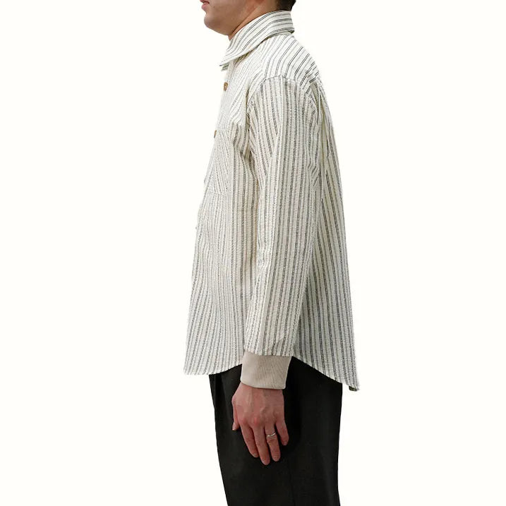 Men's soccer striped shirt that stays cool and comfortable even in summer