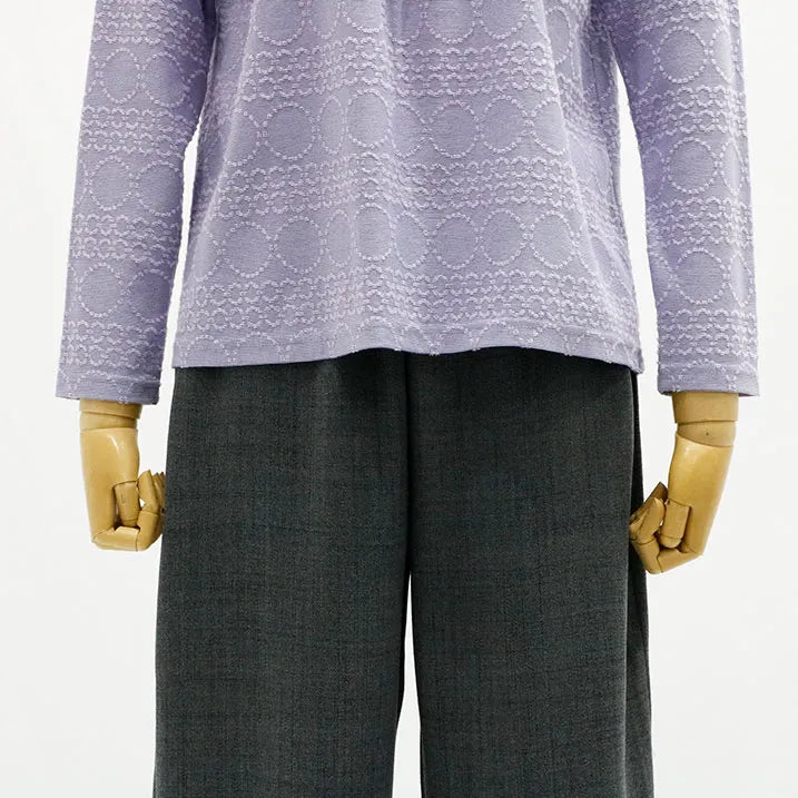 【宽松利落】圆点提花套头衫