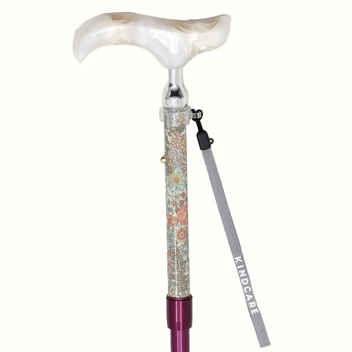 【伸縮&折りたたみ・上柄】SLT折りたたみステッキ リバティプリント Margaret Annie