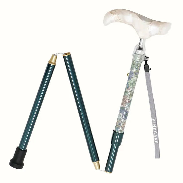 【伸縮&折りたたみ・上柄】SLT折りたたみステッキ リバティプリント Margaret Annie