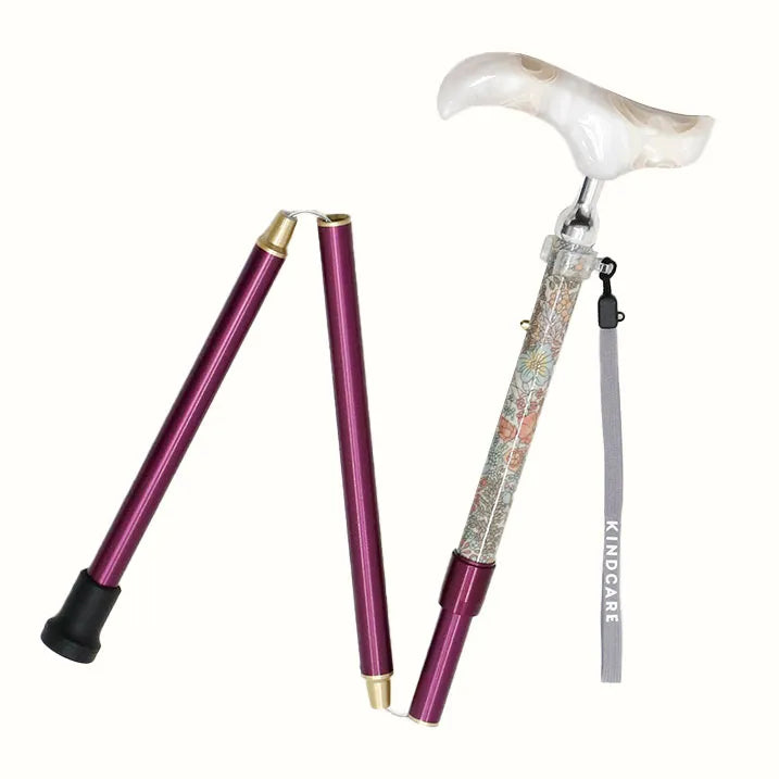 【伸縮&折りたたみ・上柄】SLT折りたたみステッキ リバティプリント Margaret Annie