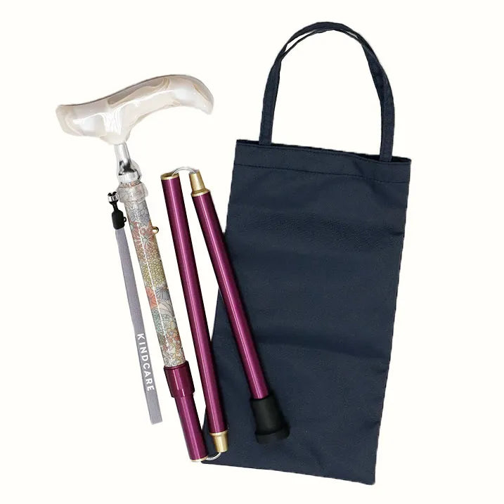 【伸縮&折りたたみ・上柄】SLT折りたたみステッキ リバティプリント Margaret Annie