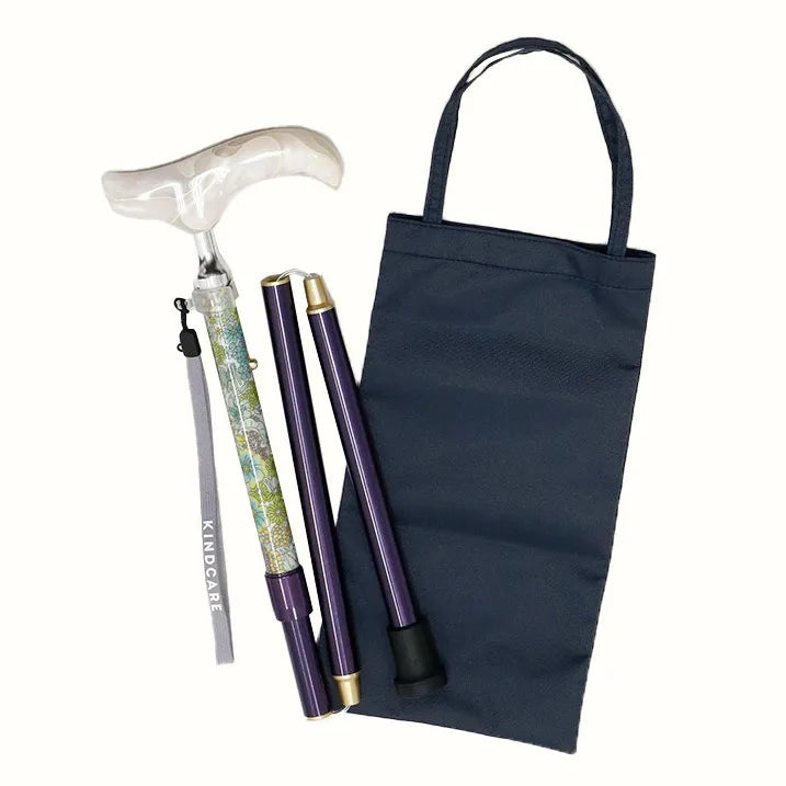 【伸縮&折りたたみ・上柄】SLT折りたたみステッキ リバティプリント Margaret Annie