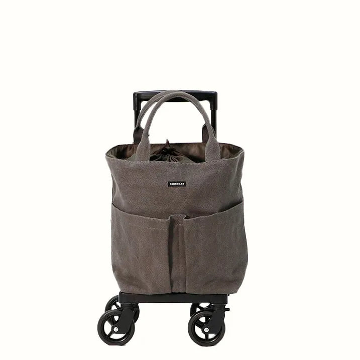 【抽绳手提袋,方便取放物品】多功能手提袋侧推车