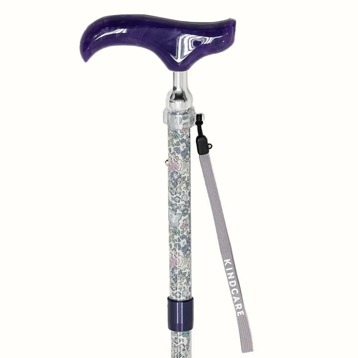 【伸縮&折りたたみ・総柄】SLT折りたたみステッキ リバティプリント Michelle