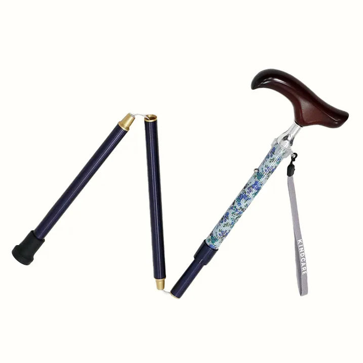 【伸縮&折りたたみ・上柄】SLT折りたたみステッキリバティプリント Garland Stripe