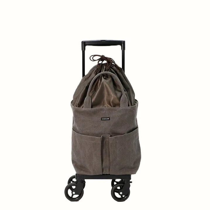 【抽绳手提袋,方便取放物品】多功能手提袋侧推车