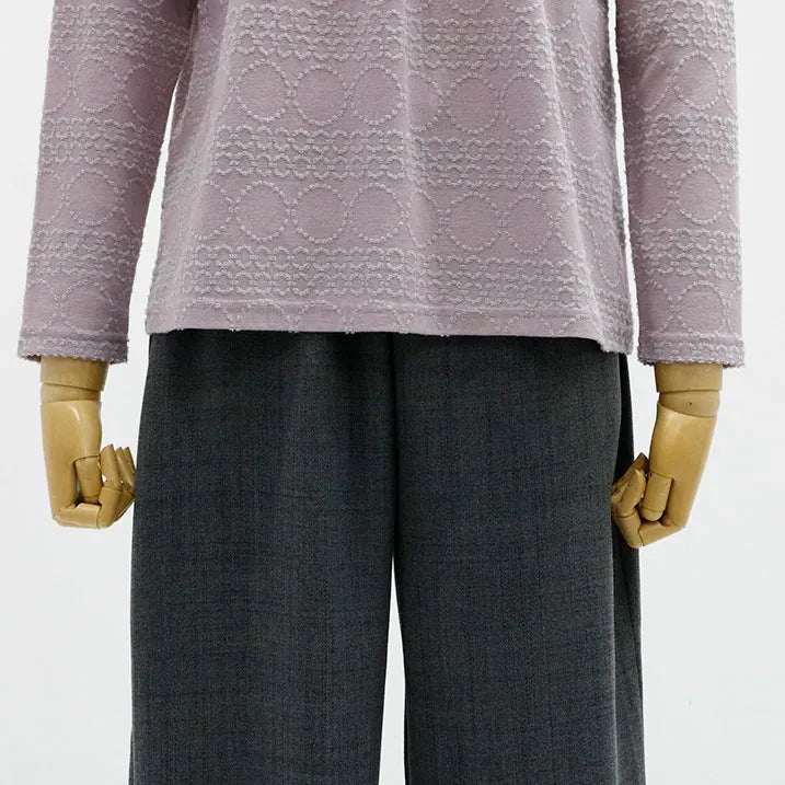 【宽松利落】圆点提花套头衫