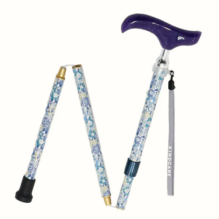 【伸縮&折りたたみ・総柄】SLT折りたたみステッキ リバティプリント Michelle