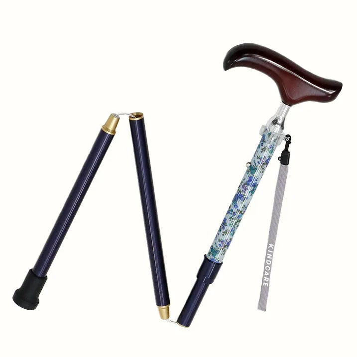 【伸縮&折りたたみ・上柄】SLT折りたたみステッキリバティプリント Garland Stripe