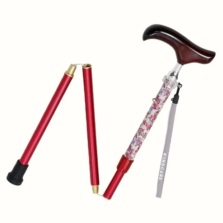 【伸縮&折りたたみ・上柄】SLT折りたたみステッキリバティプリント Garland Stripe