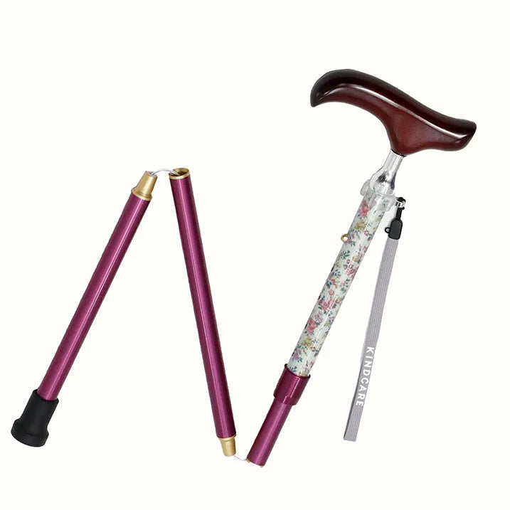 【伸縮&折りたたみ・上柄】SLT折りたたみステッキリバティプリント Garland Stripe