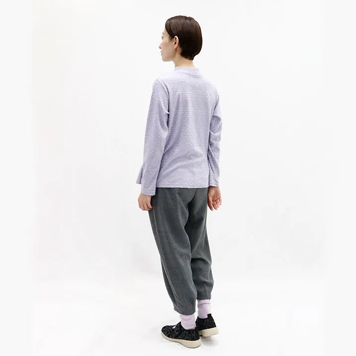 【宽松利落】圆点提花套头衫