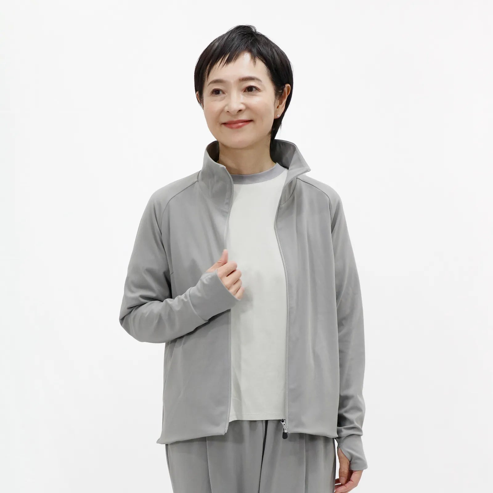 【UVカット・吸水速乾】レディースストレッチブルゾン