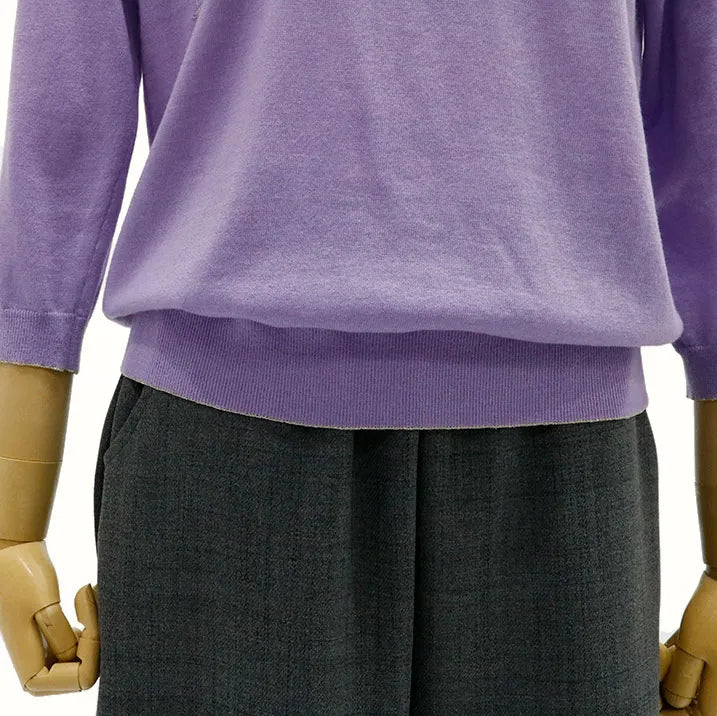 【亮点在于胸前的亮片刺绣。它很薄,可以单穿,也可以叠穿。】刺绣针织套头衫