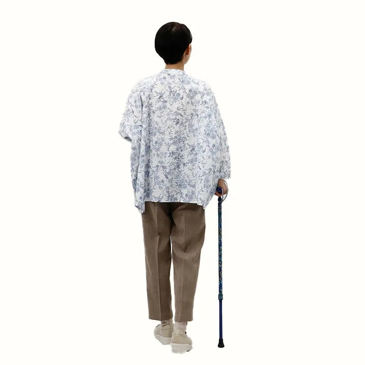 【伸縮】アルミ伸縮ステッキ リバティプリント GloriaFlowers