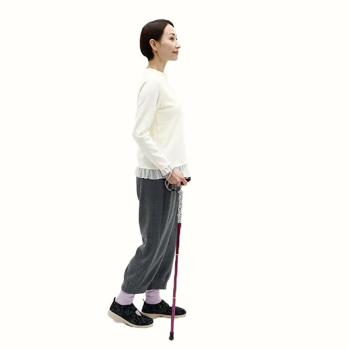 【伸縮&折りたたみ・上柄】SLT折りたたみステッキ リバティプリント Margaret Annie