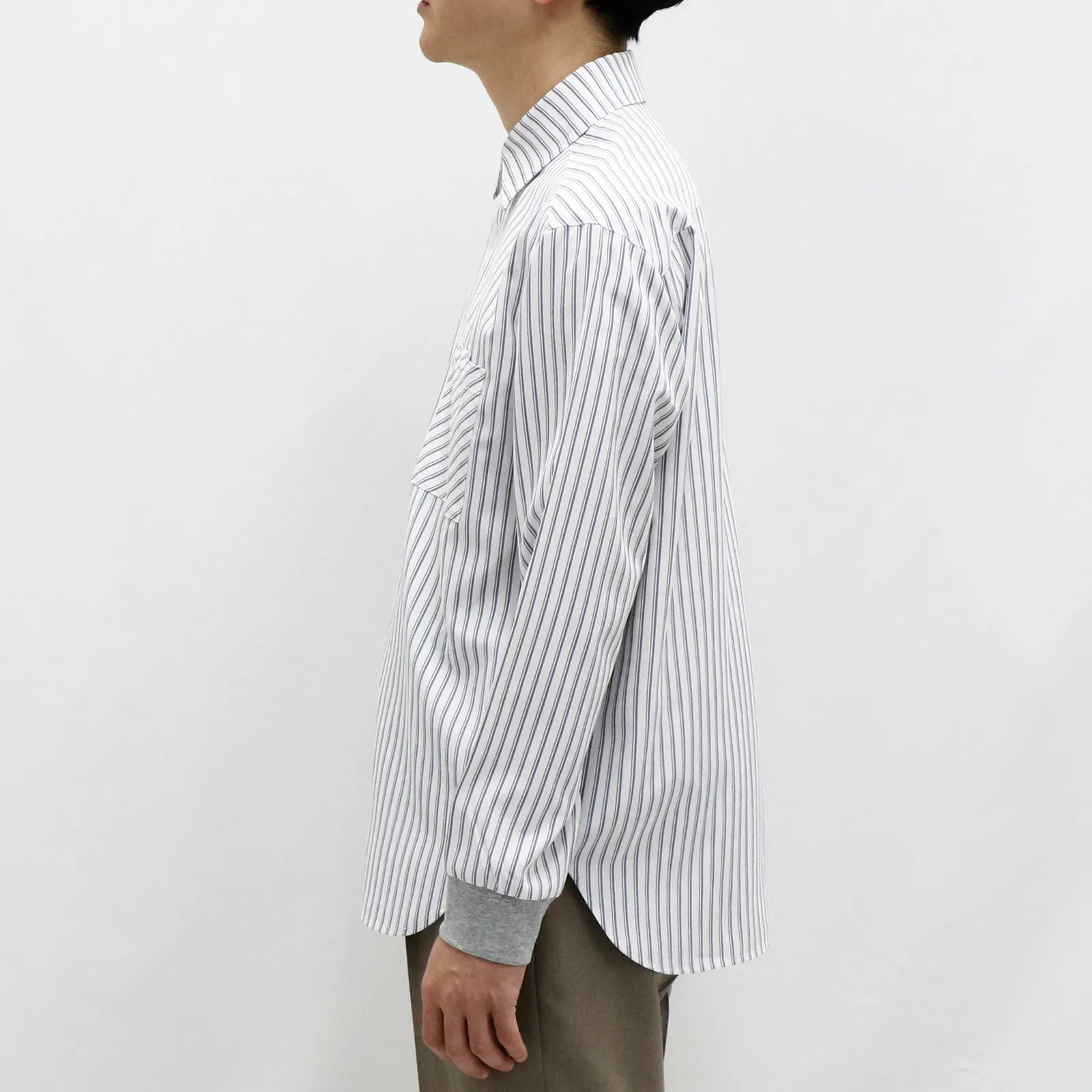 【接触冷感・UV機能】クラシックストライプシャツ