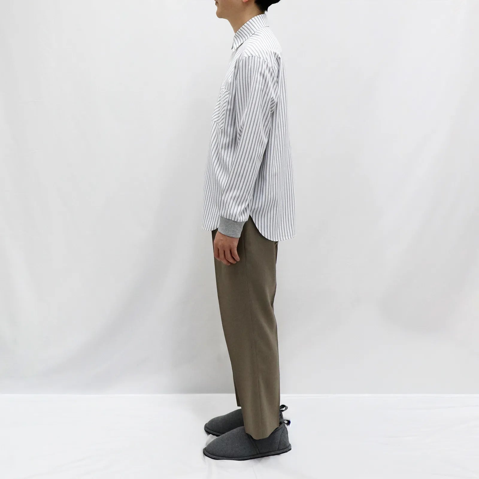 【接触冷感・UV機能】クラシックストライプシャツ