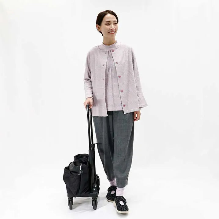 ドットエンブロイダリー トート 横押カート