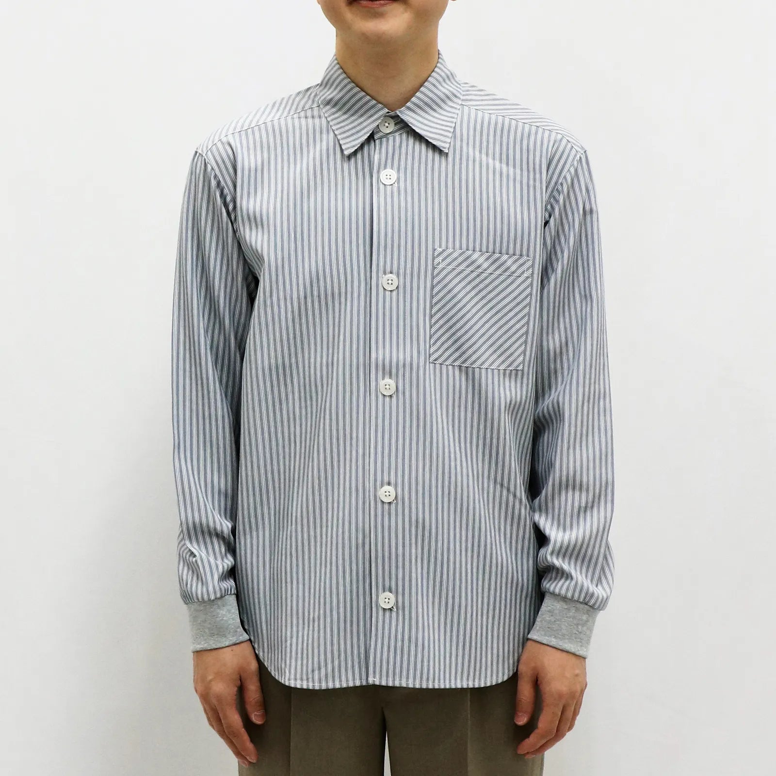 【接触冷感・UV機能】クラシックストライプシャツ