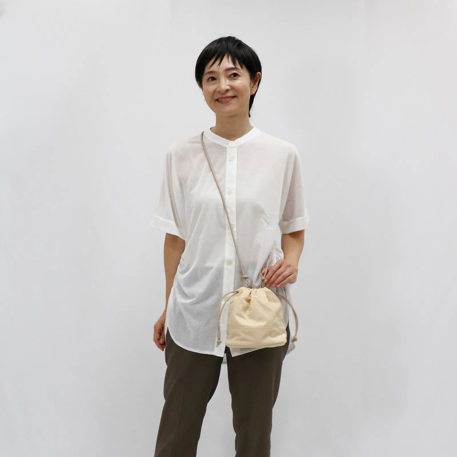 【コロンとかわいい3WAY】巾着 Mini