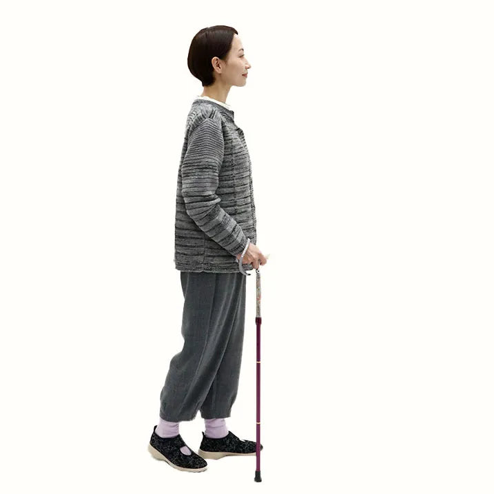 【伸縮&折りたたみ・上柄】SLT折りたたみステッキ リバティプリント Margaret Annie