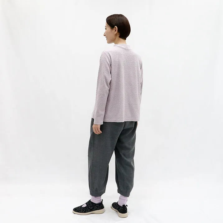 【宽松利落】圆点提花套头衫