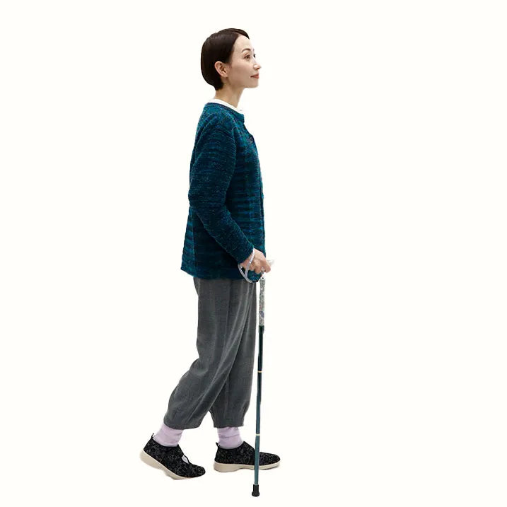 【伸縮&折りたたみ・上柄】SLT折りたたみステッキ リバティプリント Margaret Annie